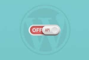 désactiver l'API JSON REST