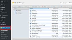 le plugin wp file manager