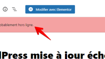impossible de mettre à jour la base de données