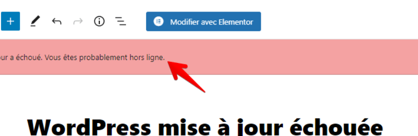 impossible de mettre à jour la base de données